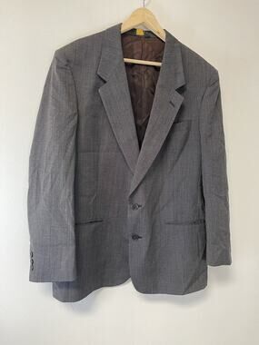 Nino Cerruti Paris Suit Jacket Mens 44 R Sport Coat Blazer Gray Classic N69